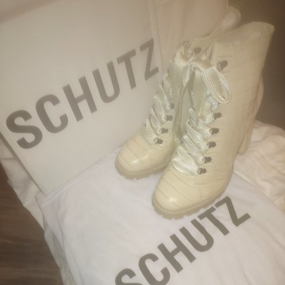 Schutz Boots - Zhara Bootie – Eggshell size 10.5 NWB - Picture 6 of 10